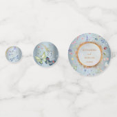 Iets blauw Elegant Wildflower Trouwtafel Confetti (Voorkanten)