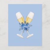 Iets blauw Floral Vrijgezellenfeest Raad spel (Achterkant)