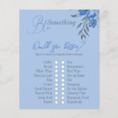 Iets blauw Floral Vrijgezellenfeest zou ze spelen (Voorkant)