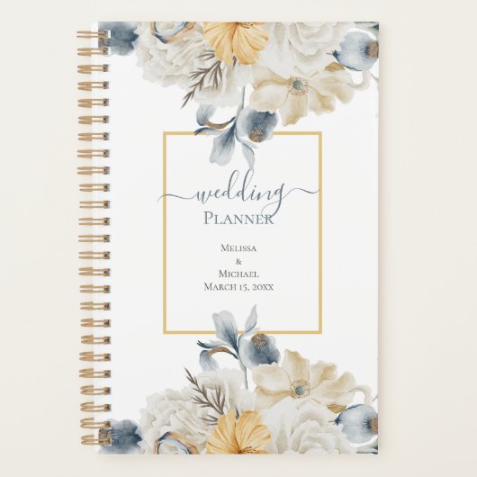 IETS BLAUW - FLORAL Wedding Planner (Voorkant)