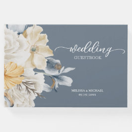 IETS BLAUW - GEDEMPT BLOEMENBRUILOFT GASTENBOEK