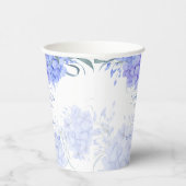 Iets blauw hortensia vrijgezellenfeest bedrukt papieren bekers (Rechts)