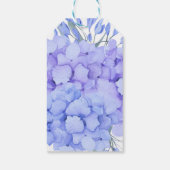 Iets blauw hortensia vrijgezellenfeest gunst cadeaulabel (Achterkant)