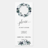 Iets blauw | Huwelijksgast niet storen Deurhanger (Voorkant)