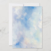 Iets blauw Hydrangea bruids thee douche Kaart (Achterkant)