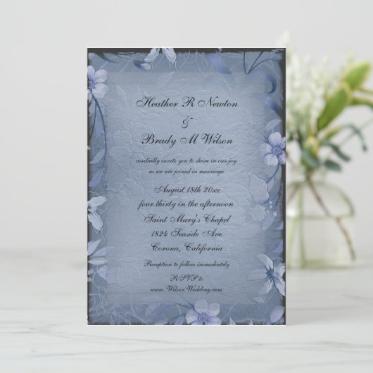 Iets blauw kaart (Staand voorkant)