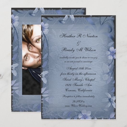 Iets blauw kaart (Voorkant / Achterkant)