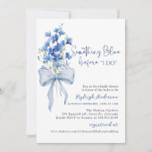 Iets blauw lint Vrijgezellenfeest | Dusty Blue Kaart (Voorkant)