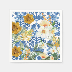 Iets blauw marineblauw Vrijgezellenfeest Welkom Servet