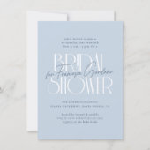 Iets blauw | Modern Bold Floral Vrijgezellenfeest Kaart (Voorkant)