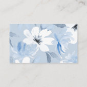 Iets blauw | Modern Floral Vrijgezellenfeest Informatiekaartje (Achterkant)