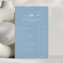 Iets blauw over of onder Vrijgezellenfeest spel