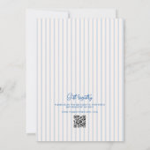 Iets blauw Squiggle Lijst Bow Vrijgezellenfeest Kaart (Achterkant)