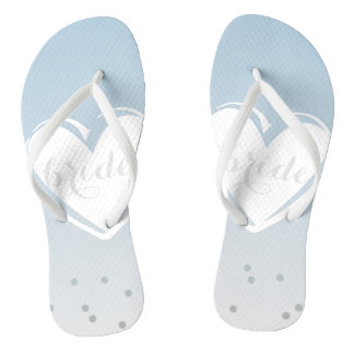 Iets blauw. teenslippers