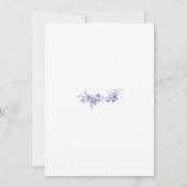 Iets blauw Toile Frans blauw Vrijgezellenfeest Kaart (Achterkant)