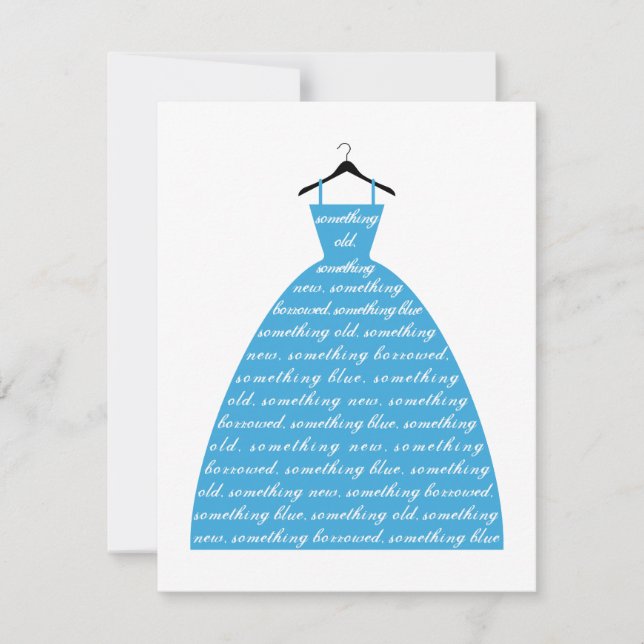 iets blauw, trouwjurk, bruidsjurk (Voorkant)