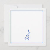 Iets blauw Uitnodiging (Achterkant)