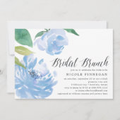 Iets blauw | Uitnodiging van Bridal Brunch (Voorkant)