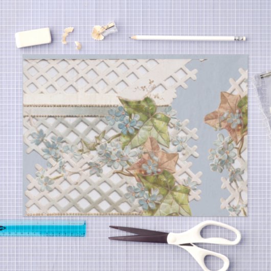 Iets blauw  Vergeet-me-nots Tissuepapier (Craft)