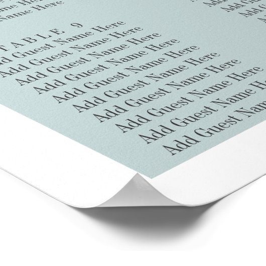 Iets blauw | Vloerweddenschappen Poster (Hoek)