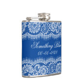 Iets blauw voor de Bride-maatkolf Heupfles (Rechts)