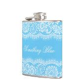 Iets blauw voor de Bride personaliseert Heupfles (Links)