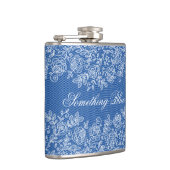 Iets Blauw voor de Bruid personaliseert Heupfles (Rechts)