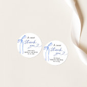 Iets Blauw voor ik Bruiloftstoet Dessert Stickers