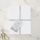 Iets Blauw voor 'Ik doe' Bloemige Bruidsdouche Cadeaulabel (Met Touw)