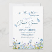 Iets blauw voor 'ik doe' QR Code Vrijgezellenfeest Kaart (Voorkant)