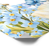 Iets blauw voor 'ik doe' Vrijgezellenfeest Welkom Poster (Hoek)