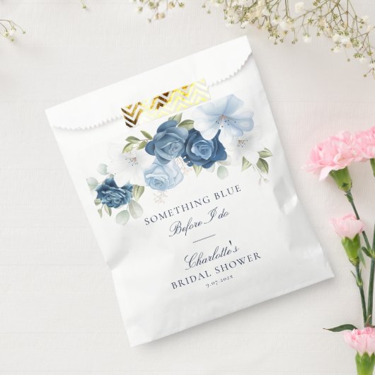 Iets blauw voor ik Floral Vrijgezellenfeest doe Bedankzakje (Gezegeld)