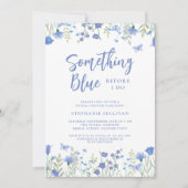 Iets blauw voor ik Floral Vrijgezellenfeest doe Kaart (Voorkant)