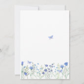 Iets blauw voor ik Floral Vrijgezellenfeest doe Kaart (Achterkant)