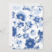 Iets blauw voor ik Floral Vrijgezellenfeest doe Kaart (Achterkant)