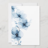 Iets blauw voor ik Floral Vrijgezellenfeest doe Kaart (Achterkant)