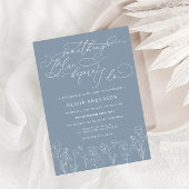 Iets blauw voor ik Floral Vrijgezellenfeest doe Kaart