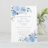 Iets blauw voor ik Floral Vrijgezellenfeest doe Kaart (Staand voorkant)