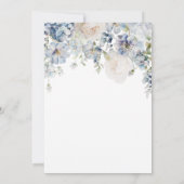 Iets blauw voor ik Floral Vrijgezellenfeest doe Kaart (Achterkant)