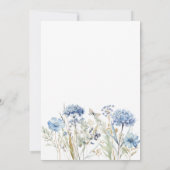 Iets blauw voor ik Floral Vrijgezellenfeest doe Kaart (Achterkant)