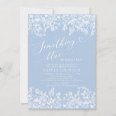 Iets blauw voor ik Floral Vrijgezellenfeest doe Kaart (Voorkant)