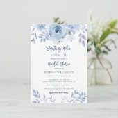 Iets blauw voor ik Floral Vrijgezellenfeest doe Kaart (Staand voorkant)