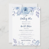 Iets blauw voor ik Floral Vrijgezellenfeest doe Kaart (Voorkant)