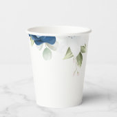 Iets blauw voor ik Floral Vrijgezellenfeest doe Papieren Bekers (Achterkant)