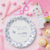 Iets blauw voor ik Floral Vrijgezellenfeest doe Papieren Bordje (Feest)