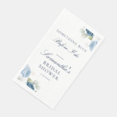 Iets blauw voor ik Floral Vrijgezellenfeest doe Servet (Hoek)