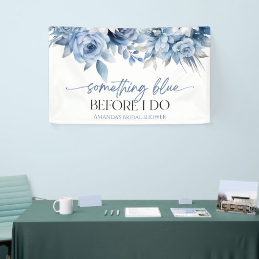 Iets blauw voor ik Floral Vrijgezellenfeest doe Spandoek (Beurs)