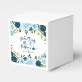 Iets Blauw voor ik Navy Floral doe Bedankdoosjes