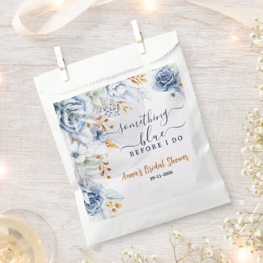 Iets Blauw voor ik trouw Bruidsfeest Bruiloft Fees Bedankzakje (Geknipt)