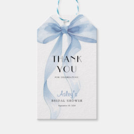 Iets Blauw voor ik Trouw Bruidsfeest Cadeaulabel